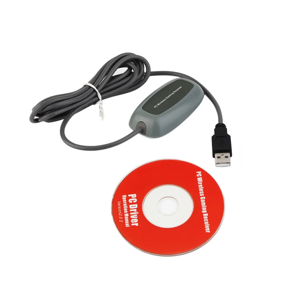Беспроводной ПК USB 2,0 приемник для xbox 360 контроллер игровой usb-адаптер для приемника ПК приемник для microsoft для xbox 360 с CD