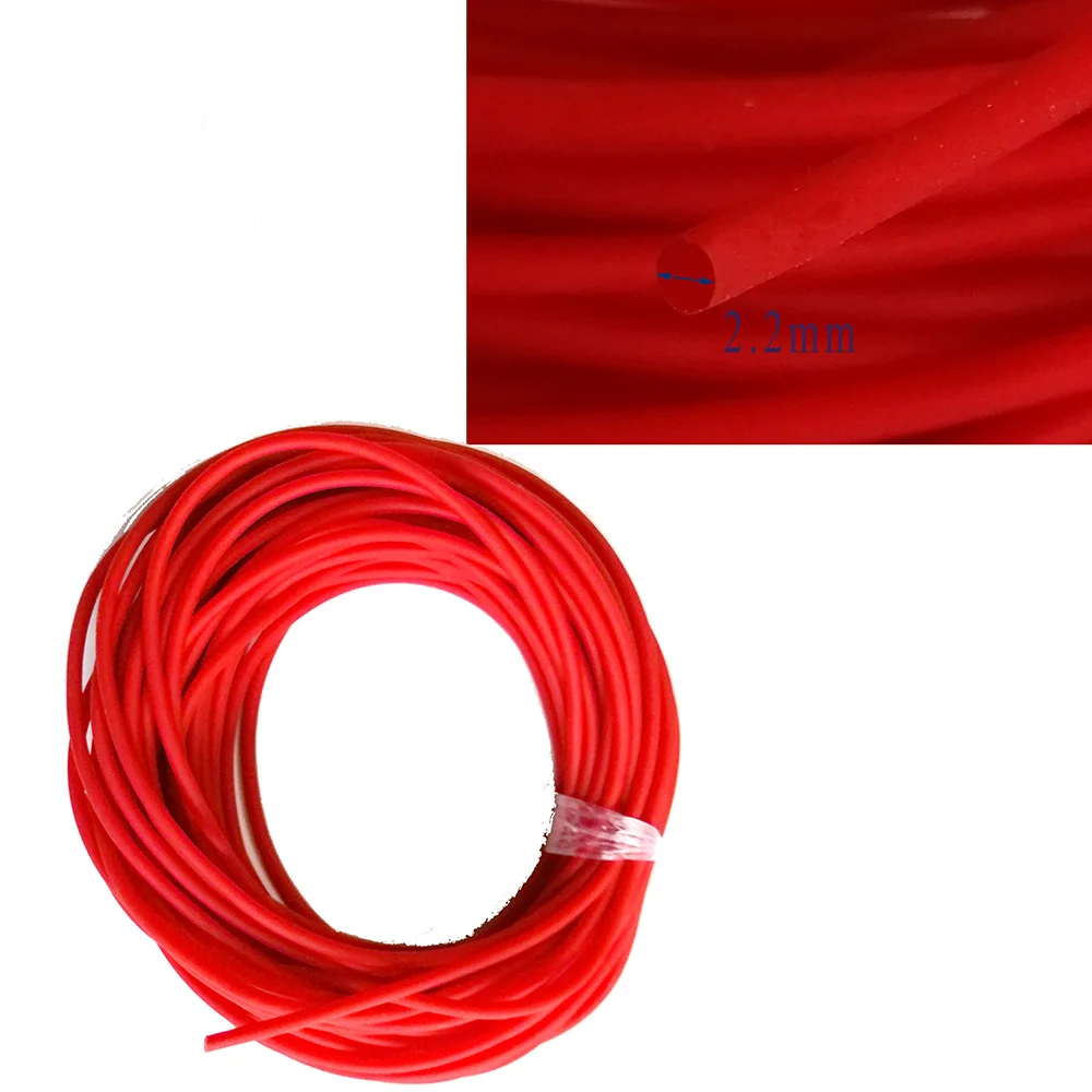 10 Meters 2.2mm Rubber Solid Elastic Rubber Line Line for Fishing Traditional Level Round Elastic Rope Tied Fish fishing line fishing tackle fishing rope fishing rubber band
