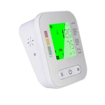 

Health Automatic Digital Arm Blood Pressure Monitor Heart Beat Rate Pulse Meter Voice Tonometer Sphygmomanometer pulsometer