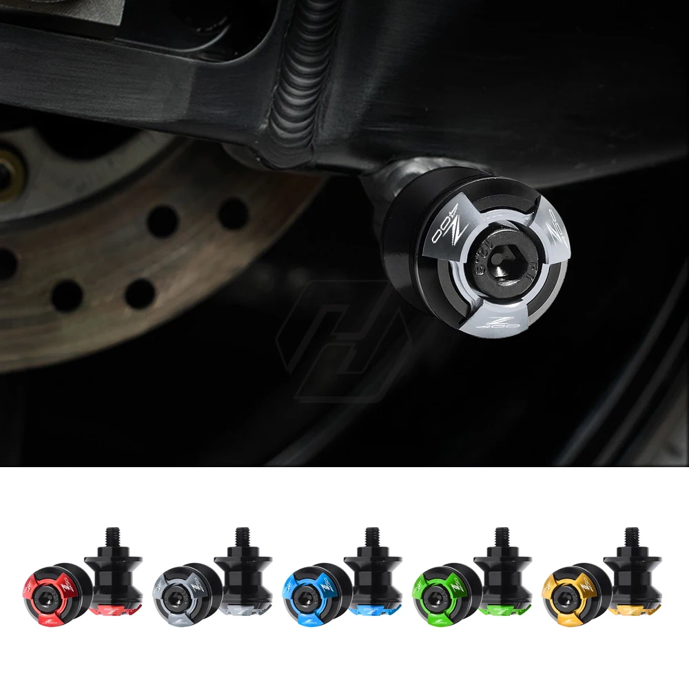 Para kawasaki z400 2019 mais tarde acessórios da motocicleta carretéis slider suporte parafusos