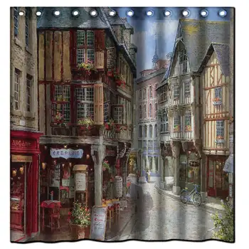 

Shower Curtain,Galbreath case French Landscape in The Oil Painting (31) 100% Polyester Fabric Standard