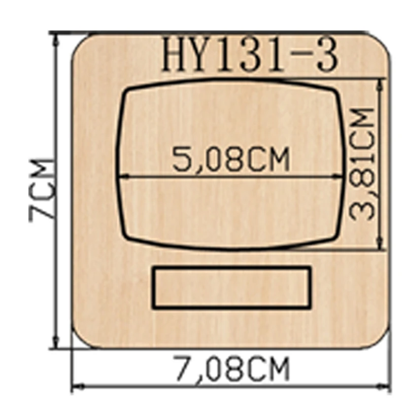 Носовые режущие штампы новые высечки и деревянные штампы подходят для обычных штамповочных машин на рынке - Цвет: HY131-3