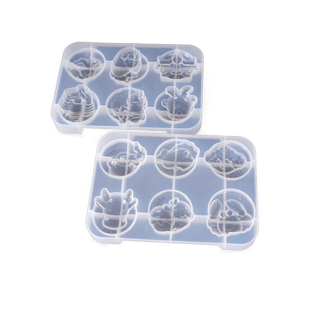 12 типов Созвездие дизайн силиконовые смолы плесень УФ-ювелирные изделия Плесень ручной работы ремесла кулон DIY смолы эпоксидные формы