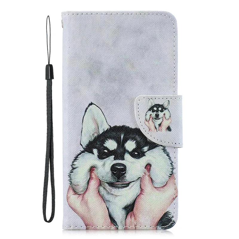 COOLY кожаный чехол с кошкой для samsung Galaxy S10e S10 Plus S9 S8 S7 Edge задняя крышка на Note 8 9 кошелек Флип Единорог Сова чехол для телефона - Цвет: Style 7