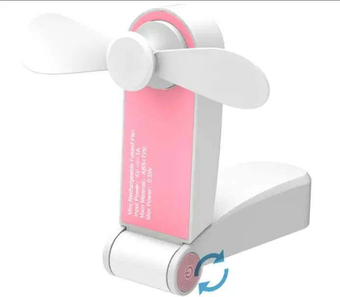 Мини USB Настольный вентилятор офисный маленький настольный USB мини портативный вентилятор работа Ультра тихий беззвучный - Цвет: Pink