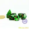 Bescon Mini Two Tone Polyhedral RPG Dice Set 10MM, Small Dice Set D4-D20 in Tube, 7pcs set 6