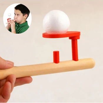

Wooden Balance Floating Ball Game Blow Toy Outdoor Fun Sports Game Balance Toy Kids Educational Toys