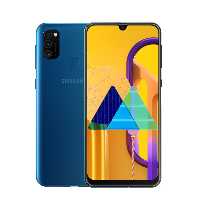 Samsung Galaxy M30s Поддержка Google Play Golbal rom 4x Zoom Octa-Core 6 ГБ 128 ГБ 48MP Тройная камера 6000 мАч смартфон для звонков - Цвет: 6G 128G Blue