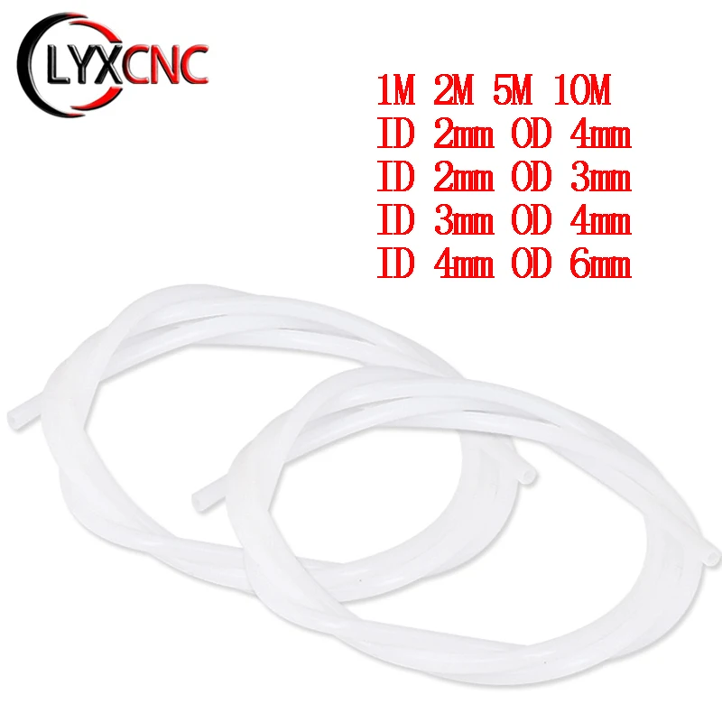 1M 2M 5M 10M PTFE Tube PiPe For V5 V6 J-head Hotend Bowden Extruder 3D Printers Parts 1.75mm 3mm Filament ID 2mm 3mm 4mm Tube