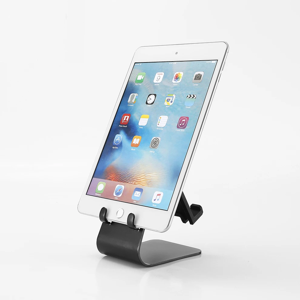 SeenDa металлическая подставка для планшета для iPad 2/3/4 Air Pro два боковых с помощью держателя для телефона на поверхности стола кронштейн для планшета Поддержка для MiPad iPhone