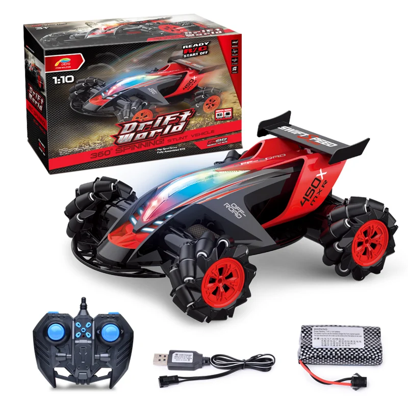 4WD внедорожник RC автомобиль игрушка 1/10 трюк шины дрейф 360 градусов спин гоночный автомобиль подарок NSV775