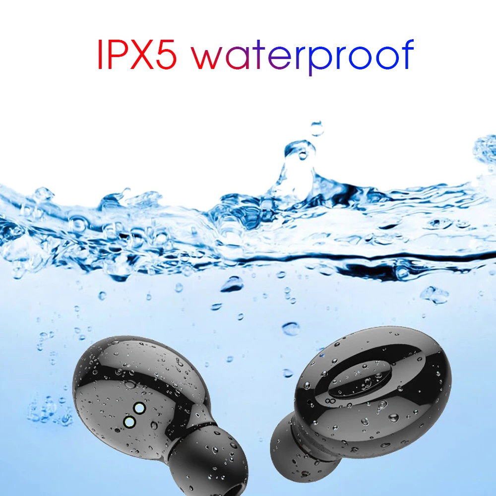 Kebidu 1 пара XG15 стерео Mini TWS беспроводные bluetooth-наушники для спорта Водонепроницаемые наушники-вкладыши стерео наушники с зарядным устройством