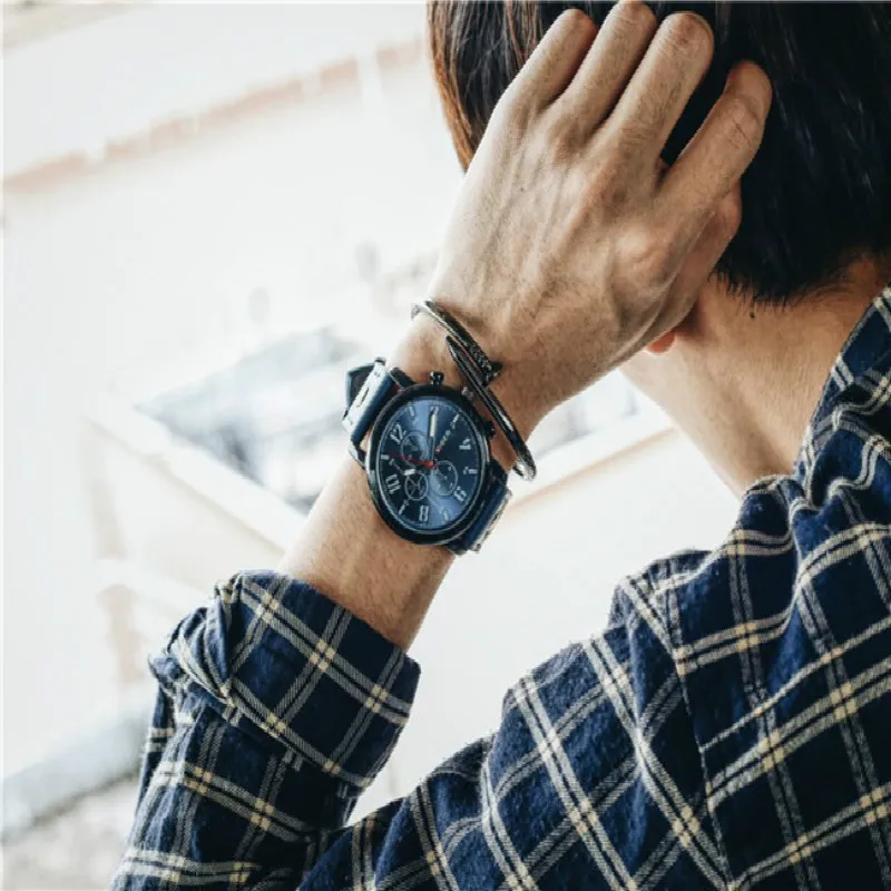 

2020 Cool Men Wrist Watch Military Sport Style Wristwatch Waterproof Stainless Steel Case Clock Multifunction Large Dial Hours