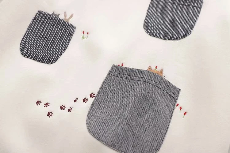 Merry Pretty женские толстовки Harajuku с вышитым котом из мультфильма толстовки Winte плюс бархатные пуловеры с длинным рукавом и круглым вырезом