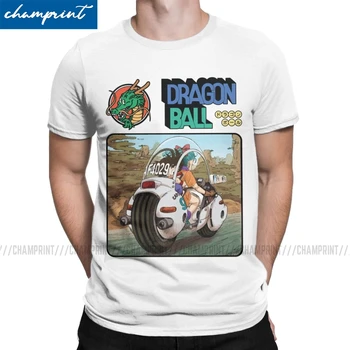 

Men Bulma And Son Goku T Shirts Kakarot Dragon Ball Manga Cotton Tops Funny Short Sleeve O Neck Tees Summer T-Shirts
