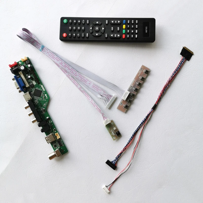 Для LTN156AT15/LTN156AT17/LTN156AT19 LVDS 40 контактов WLED 1366*768 VGA USB RF пульт дистанционного