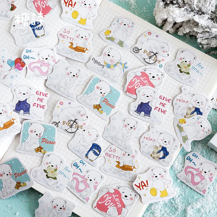 40-60 шт Kawaii Наклейки s Упаковка милые наклейки забавные наклейки s креативные милые наклейки в коробках для Diy скрапбукинга канцелярские школьные