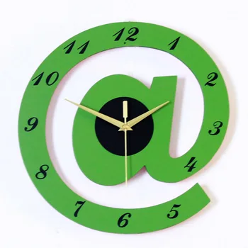 

Character Wall Clock Individual Design @ Symbol Quartz Wall Clock Art Living Room Decoration Mute Frameless Watch For Gift G183