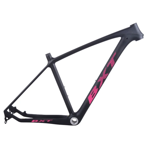 BXT pink logo BXT, новинка, 3K карбоновая рама для горного велосипеда 29er, карбоновая рама для горного велосипеда 29er, рама для велосипеда 29er, карбоновая велосипедная Рама, подходит для максимально 2,25 шин - Цвет: BXT pink logo