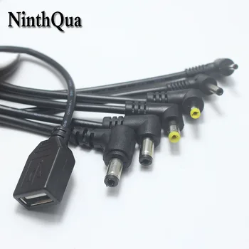 

1pcs 3A Larger current USB 2.0 Female jack to DC Power Plug 5.5*2.5 5.5*2.1 4.8*1.7 4.0*1.7 3.5*1.35 2.5*0.7 mm 30cm Charging