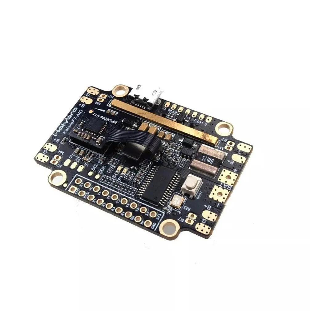 Holybro Kakute F7 AIO V1.5 STM32F745 FC Контроллер полета с OSD PDB Датчик тока барометр для радиоуправляемого дрона запчасти Holybro Kakute F7 AIO V1.5 STM32F745 FC Контроллер полета с OSD PDB Датчик тока барометр для радиоуправляемого дрона запчасти