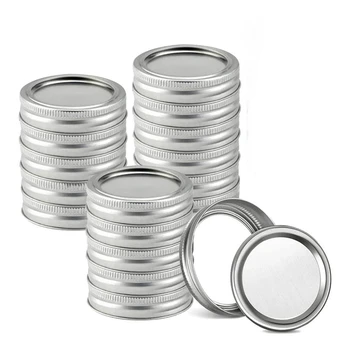 

Mason Jar Canning Lids,Mason Canning Lids and Bands, Lids for Mason Jar Regular Mouth,Split-Type Lids Leak Proof(86mm)