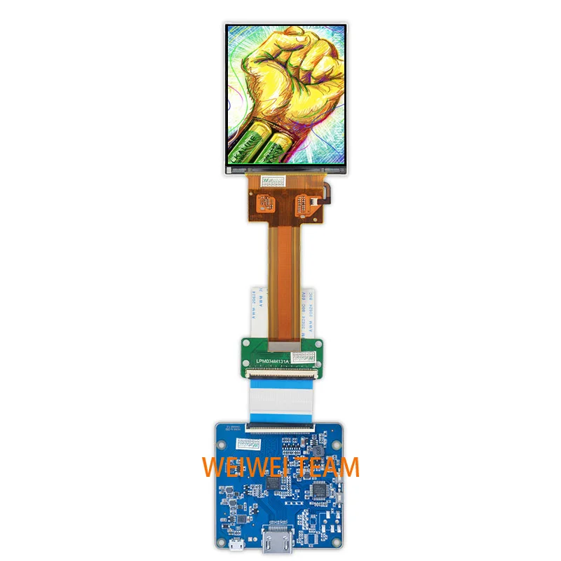 Панель экрана Wisecoco LPM034M131A 3 4 дюйма 1440 × 1700 IPS ЖК-дисплей для привода MIPI очков AR VR HMD