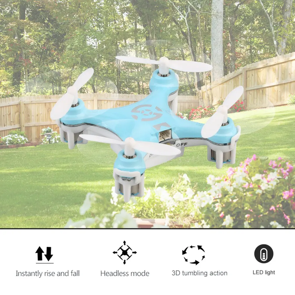 CX-10 Mini Drone 2.4G 4CH 6 Axis LED RC Quadcopter Toy Helicopter Pocket Drone with LED light Toys for Kids Children RC Model