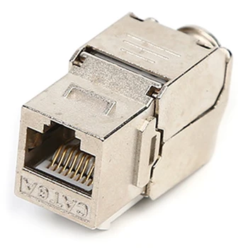 

Network RJ45 Cat6A Jack Module 360 Degree Full Shielded RJ45 Socket to LSA Tool-Free Termination