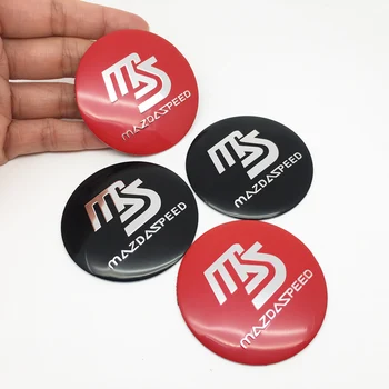 

4pcs 56mm Car Wheel Center Hub Cap Cover Stickers Rim Emblem Badge Fit For MS Mazda Speed 6 CX-5 CX5 car styling