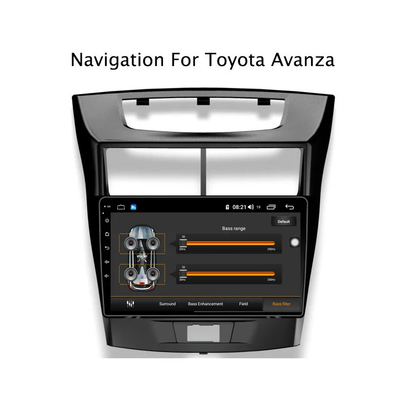 Ectwodvd 9 дюймов Andriod 8,1 автомобильный DVD gps для Toyota Avanza 2010- 4G ram 64G rom CarPlay DSP 4G LTE с wifi