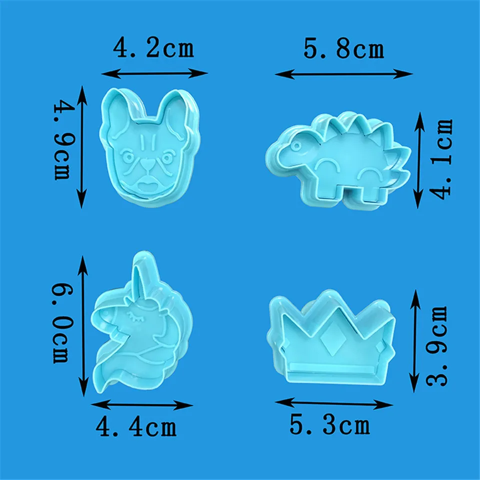 4Pcs-Set-Food-Grade-Plastic-snow-Christmas-Easter-Cookie-Mold-Biscuit-Cutter-Baking-Tools-Plunger-Stamp