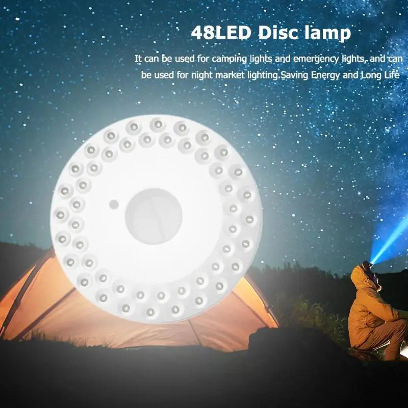 48LED Кемпинг палатки огни наружные портативные походные аварийные ночные лампы