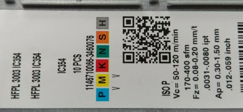 ISCAR 10 шт. карбидные вставки HFPL 3003 IC354