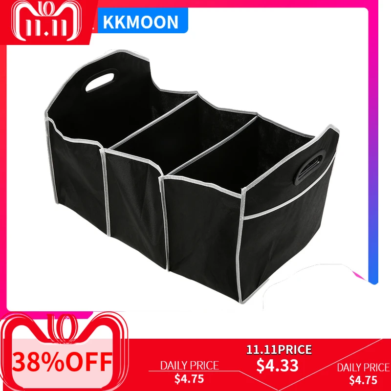 KKMOON Высокая емкость автомобиля мульти-карман складная сумка для хранения багажника укладки и уборки Органайзер сумки для tesla модель s/x