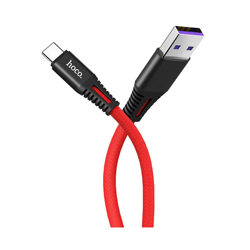 HOCO X22 20 шт./лот 1 м 5A супер зарядка usb type C кабель для samsung S10 S9 huawei P30 Xiaomi USB-C быстрое зарядное устройство