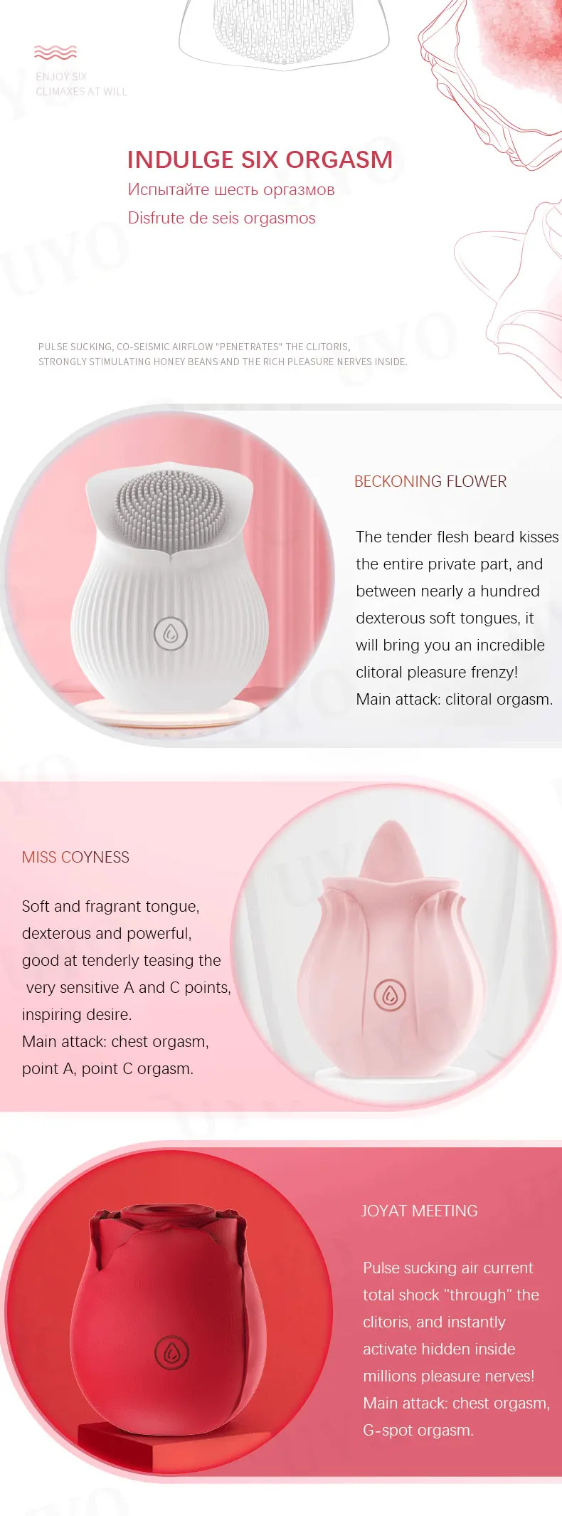 Tanie Rose vibator zabawki wibrator dla kobiet silikonowe łechtaczki sucker rose kształt sex sklep