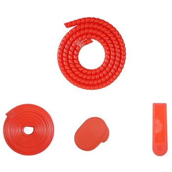 

4pcs Anti Collision Replacement Guard Body Strip Decorative Scooter Protective Tape Set Panel Cover Spare Parts For Xiaomi M365