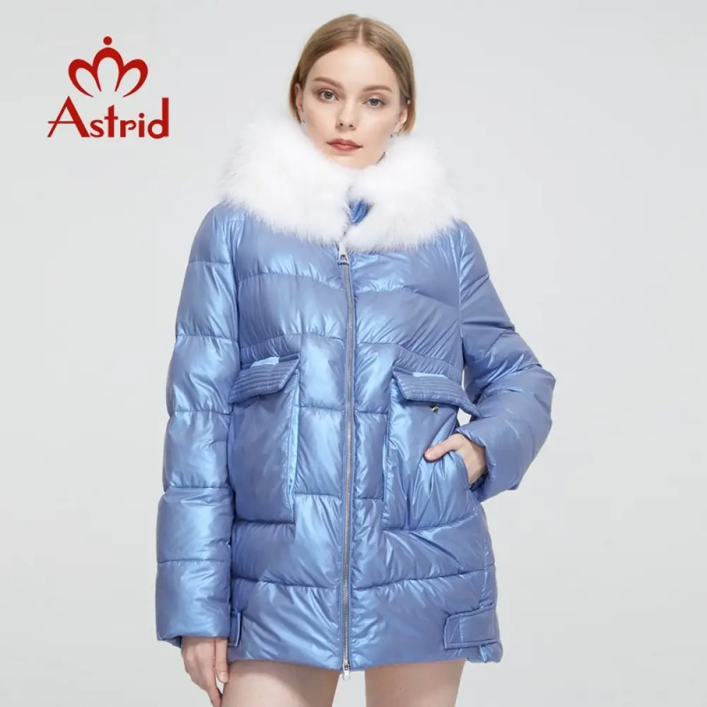 Новинка 2020 зимнее женское пальто Astrid женская теплая парка модная Толстая куртка с капюшоном из лисьего меха