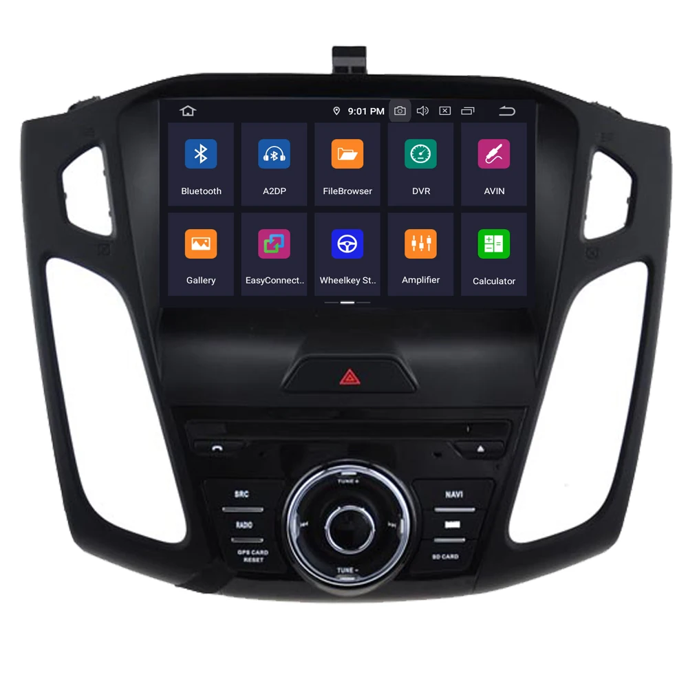 Для Ford для Focus Android 9,0 Авторадио Стерео DVD gps навигация Мультимедиа Аудио видео плеер