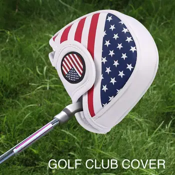 

PU White Golf Head Cover Club Iron Cover Golf Club Cover Durable Sports Entertainment Movement Practical Portable