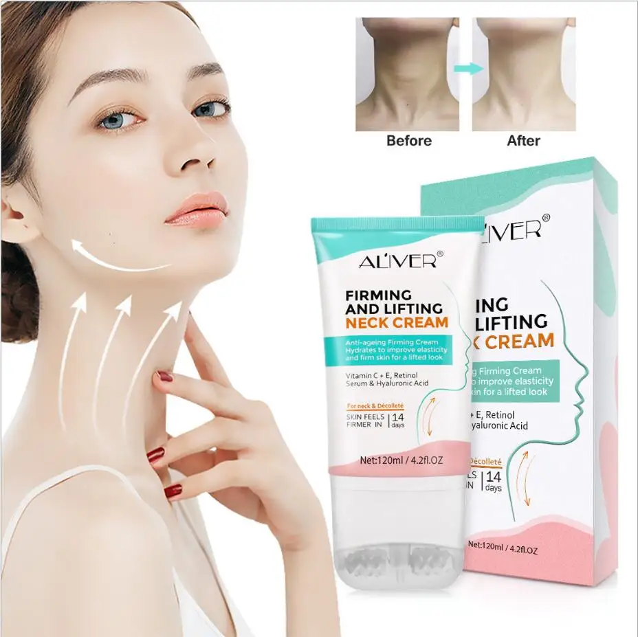 

Wheel Vitamin C+E Hydrating Shrink pores Neck Cream Nourish Moisturizing Soft Delicate Fade Fine Lines Reduce Double Chin Care