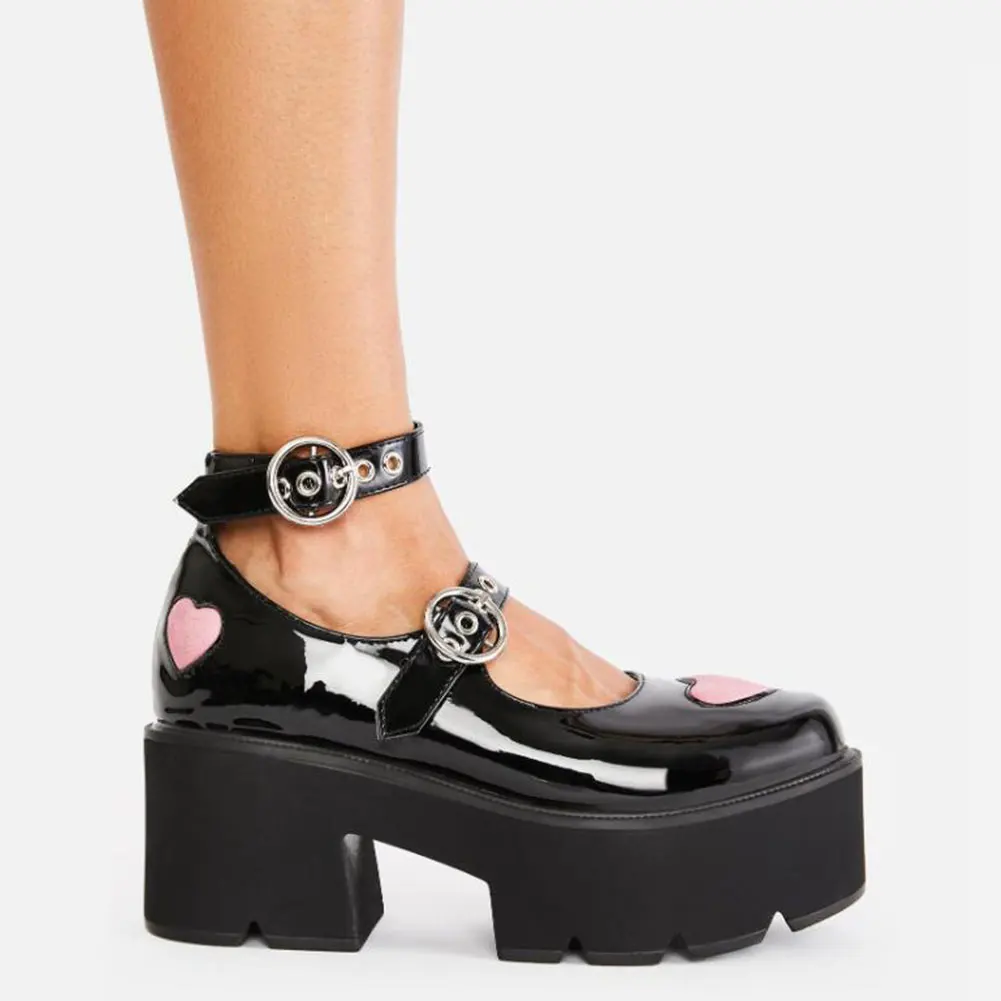2021 Brand New Sale Block Heels Buckles 