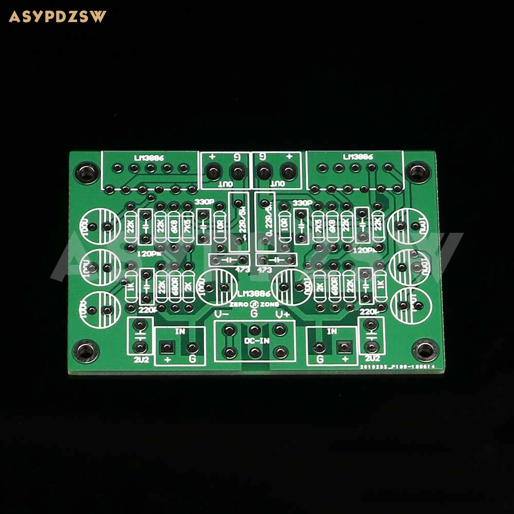 LM3886 MINI Stereo Pure Power amplifier Dynamic feedback circuit PCB/DIY Kit/Finished board summing amplifier