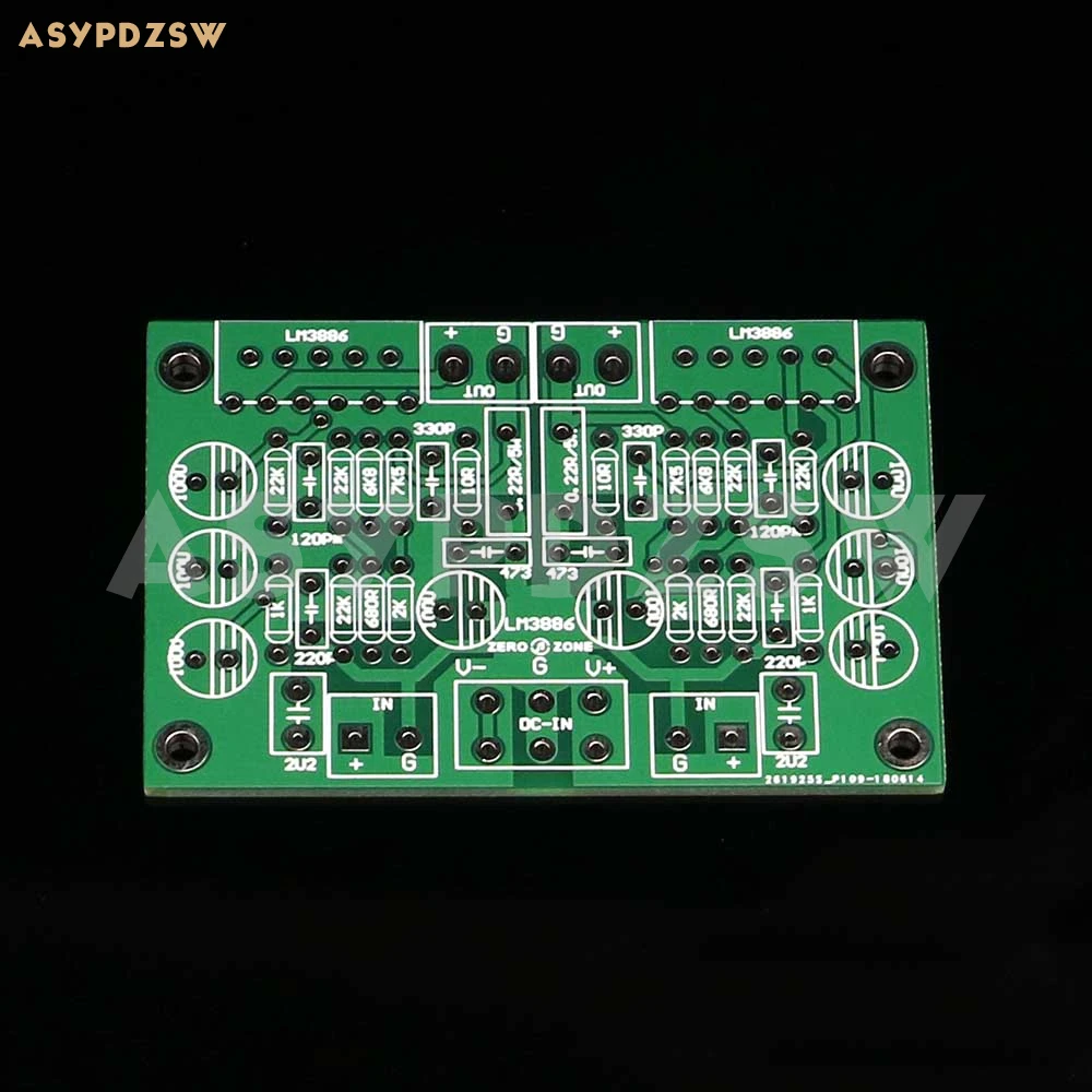 LM3886 MINI Stereo Pure Power amplifier Dynamic feedback circuit PCB/DIY Kit/Finished board summing amplifier Audio Amplifier Boards