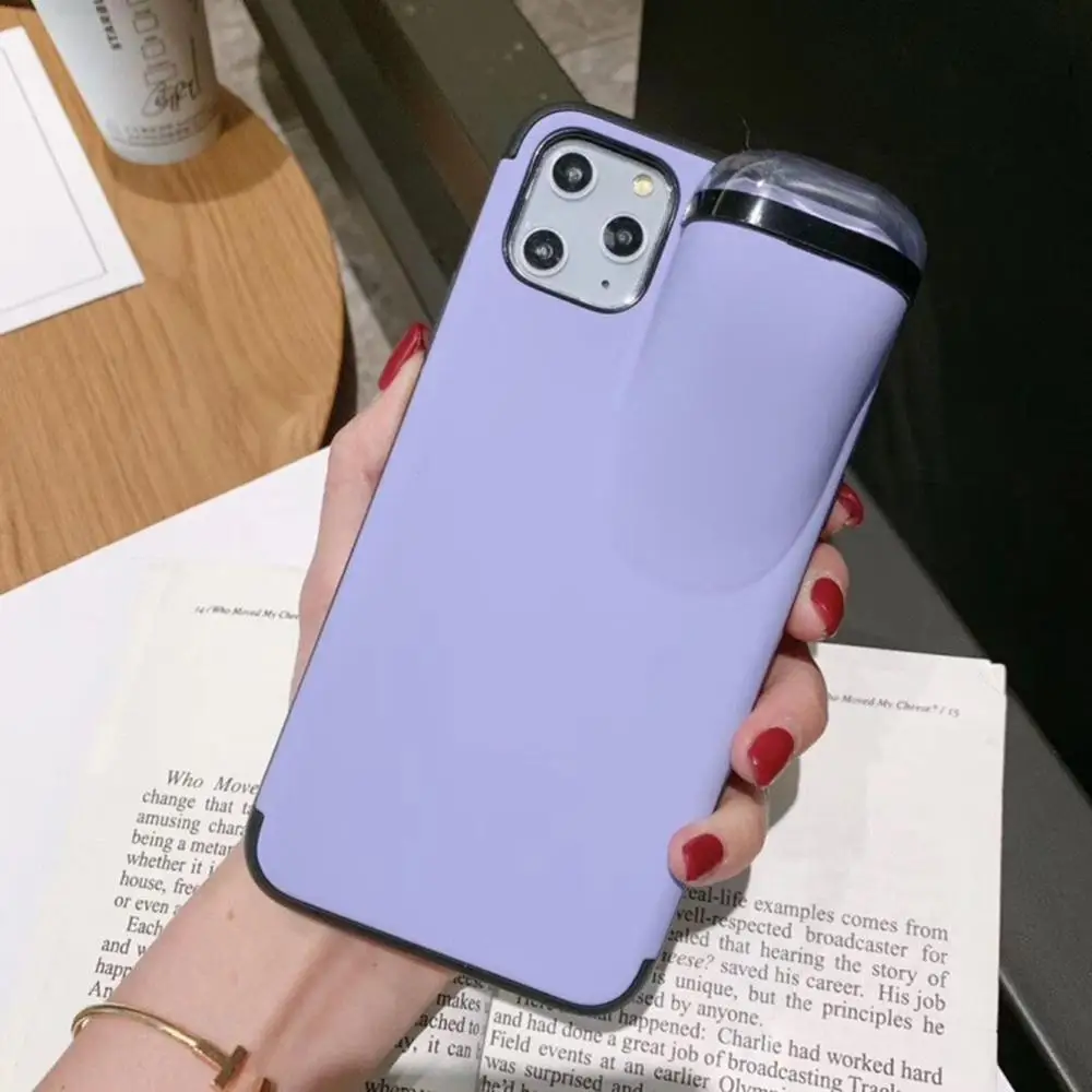 Фиолетовый Для Iphone11Pro Max мобильный чехол для телефона для Apple 8 P/Xairpods гарнитура одна сторона для Xs защитный чехол - Цвет: Фиолетовый