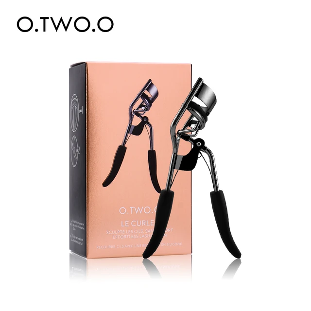 O.TWO.O Handle Eyelash Curler Eye Lashes Curling Clip Eyelash Cosmetic Makeup Tools Accessories Black Silver Color 1