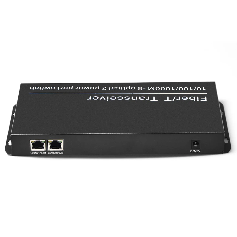 8 Fiber port 2 RJ45 Ethernet ports Fiber Optical