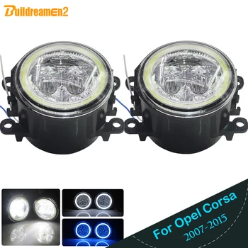 

Buildreamen2 2 X Car H11 LED Fog Light Angel Eye DRL 12V For Opel Corsa D Hatchback 2007 2008 2009 2010 2011 2012 2013 2014 2015