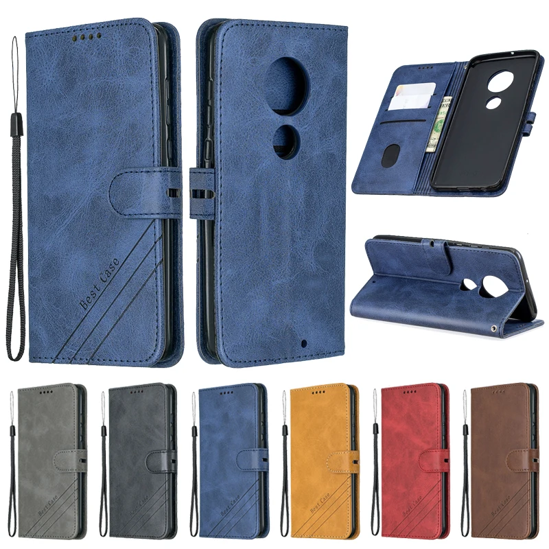 

Leather Case on for Motorola Moto G7 Power G7 Play G 7 G6 Plus E5 G6 Z4 Play Case Cover Luxury Magnetic Flip Stand Phone Case